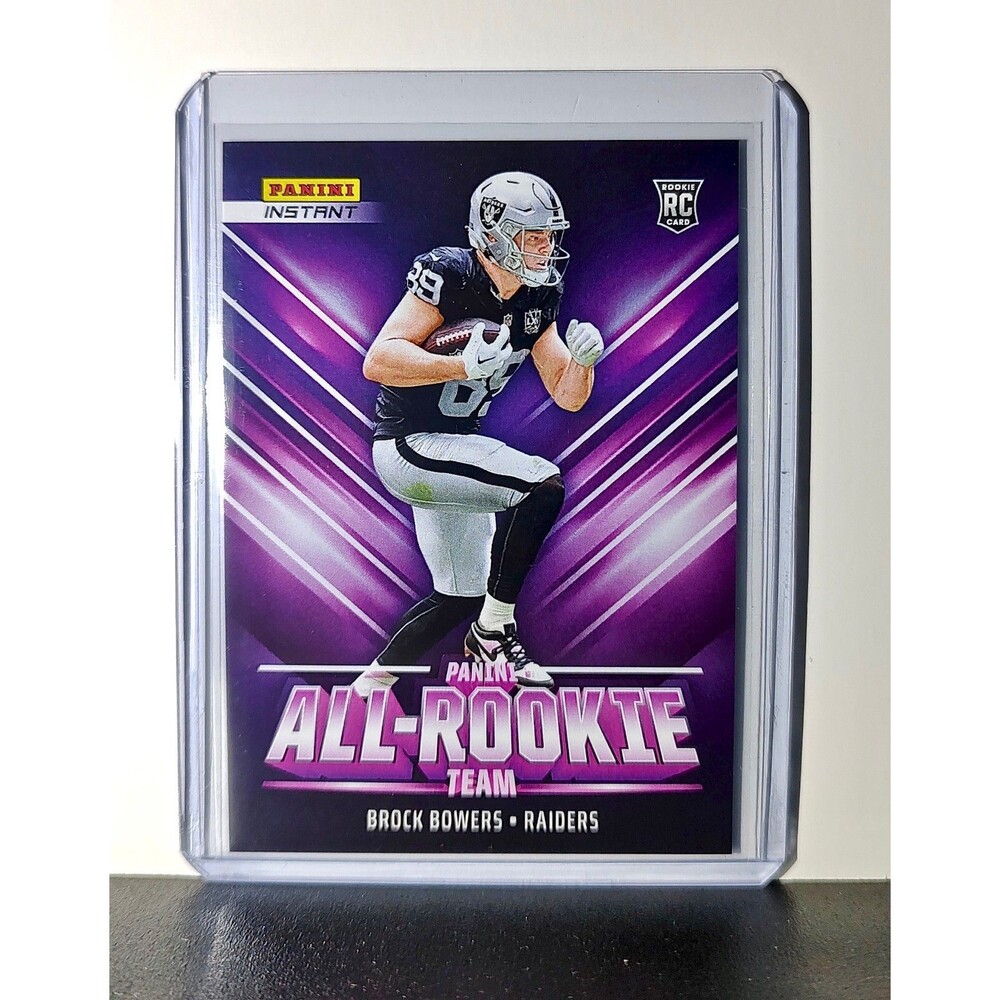 Brock Bowers Rookie 2024 Panini NFL #11 All-Rookie Card LV Raiders​​ 1 of 314